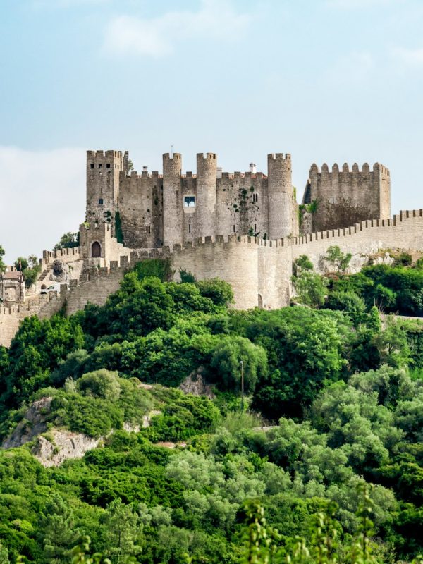 Obidos castle on the hill